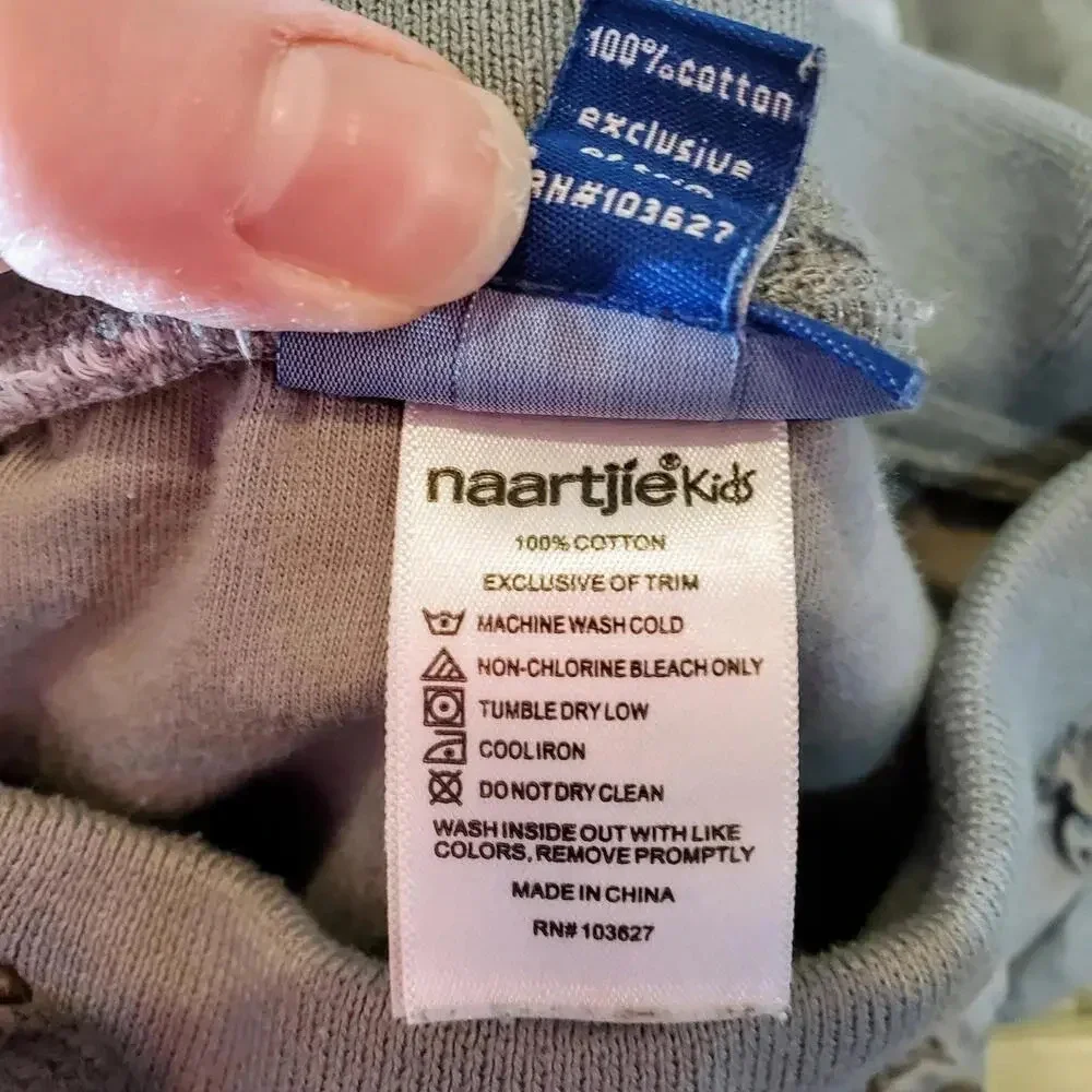 Naartjie Kids 100% Cotton Gray Toddler Boy Joggers Size 18-24m GUC